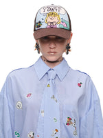 Snoopy Graphic Colorblock Trucker Cap