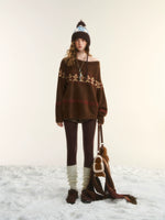 Fair Isle Gingerbread Sweater Set