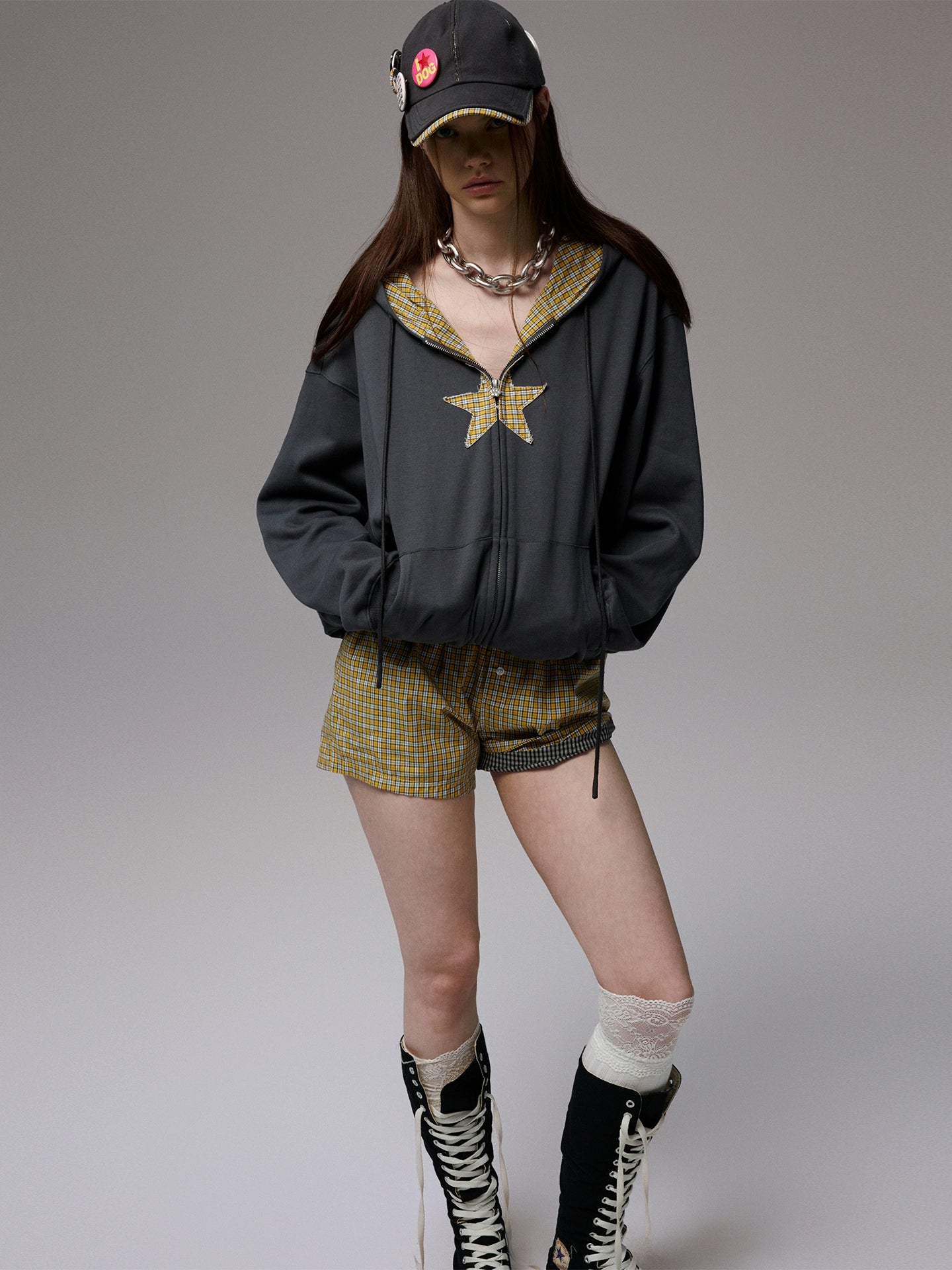 Striped Cotton Lounge Shorts