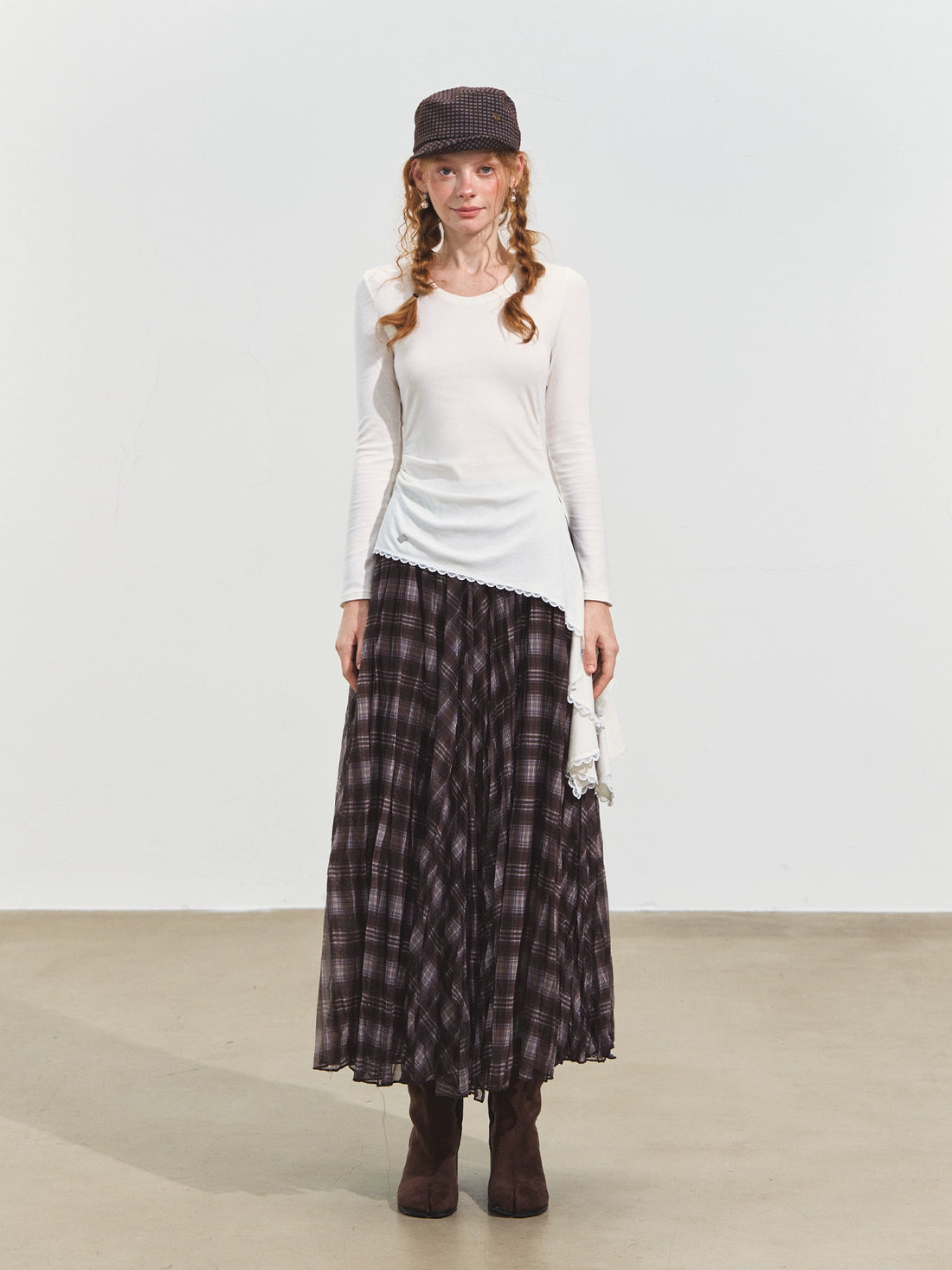 Sweetheart Neck Asymmetric Ruched Top