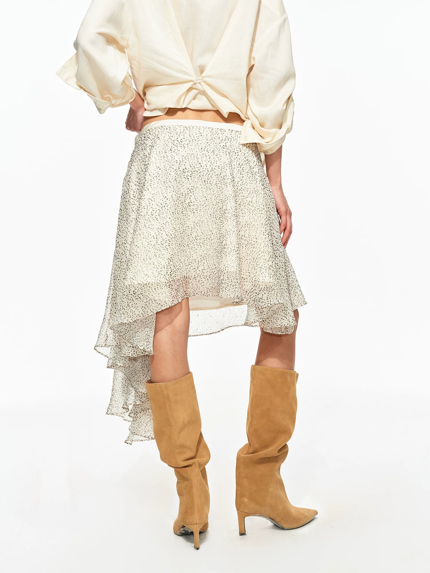 Printed Chiffon Skirt