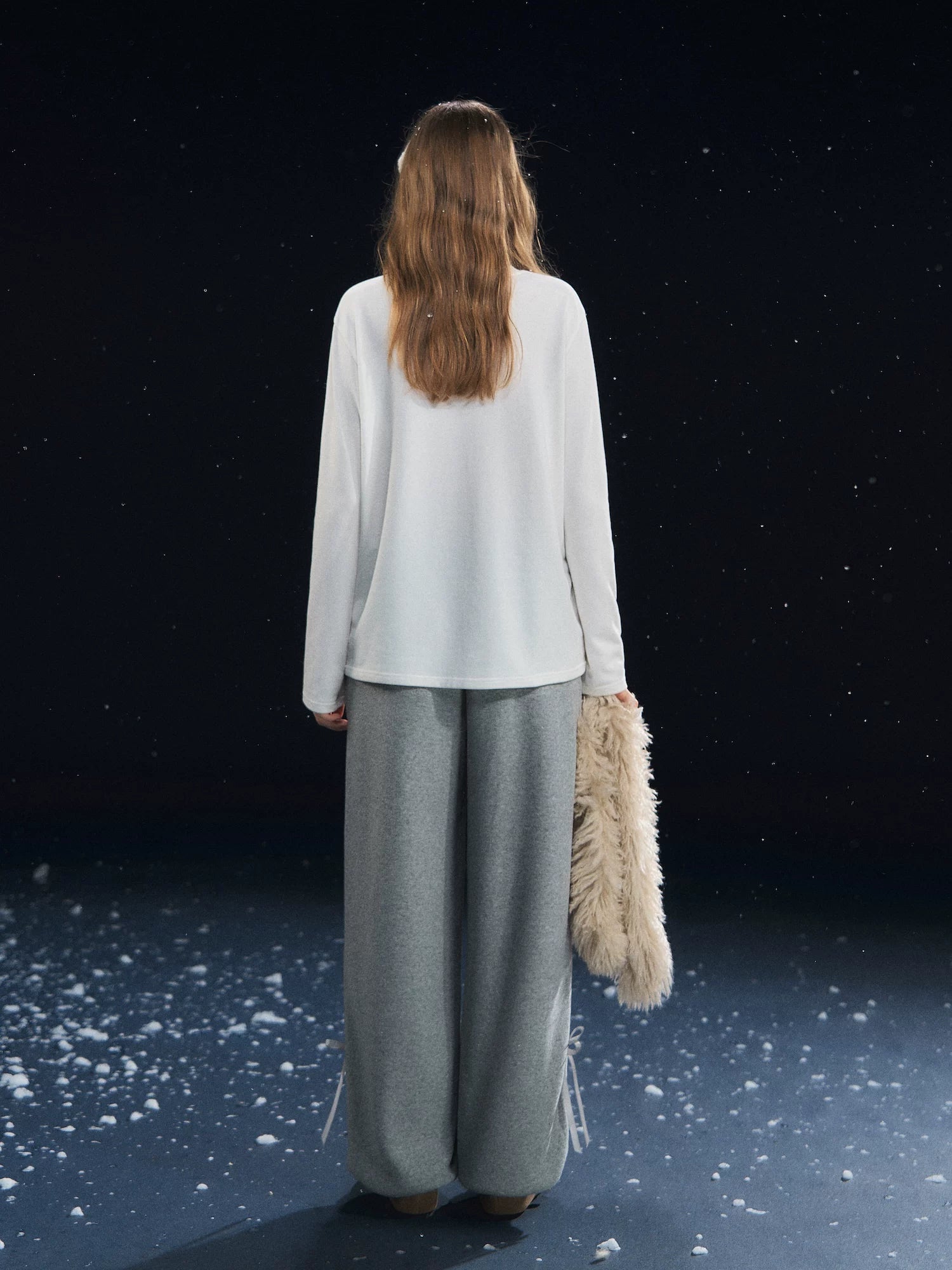 Off-White Deer Print Long-Sleeve T-shirt