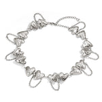 Retro Heart Fringe Necklace