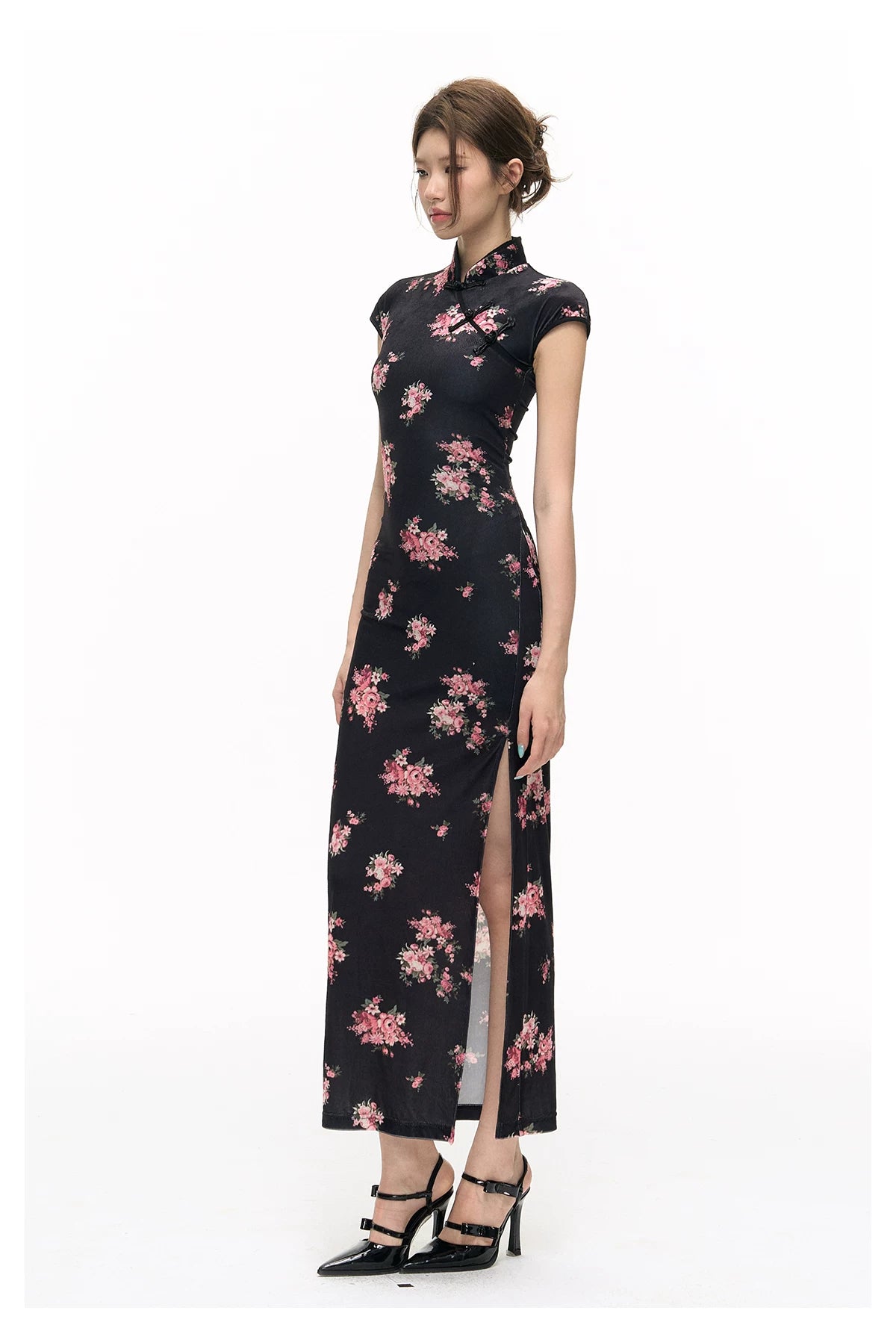 Velvet Qipao Dress