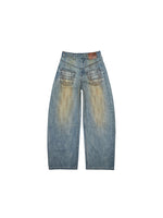 Mud-dyed Washed Jeans