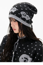 Fair Isle Sheep Jacquard Knit Beanie