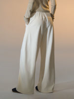 Fleece Curved-Leg Relaxed Pants