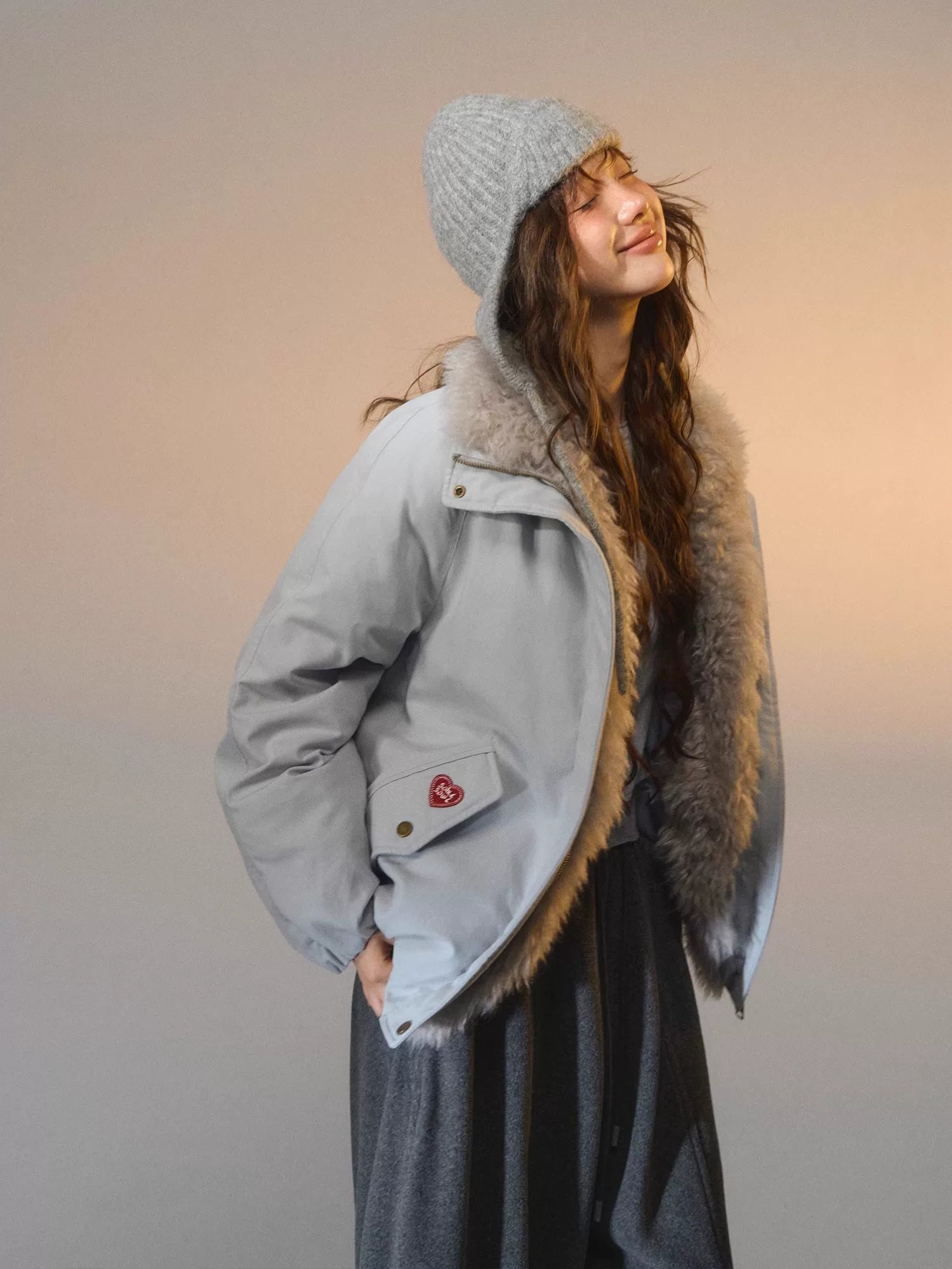 Detachable Fur Down Parka