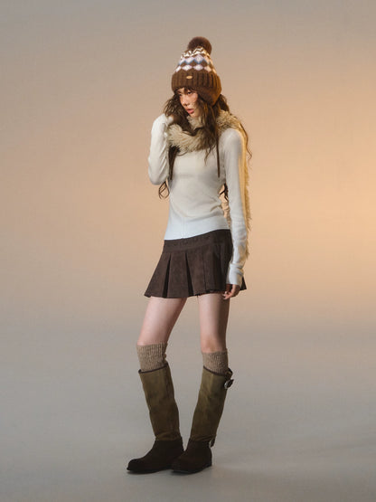 Stripe Button Rib Top