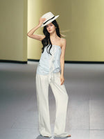 Zebra Pocket Wide-Leg Jeans