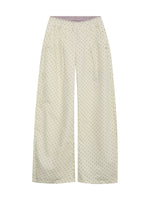 Apricot Star Printed Wide-Leg Pants