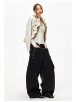 Frayed Cropped Jacket