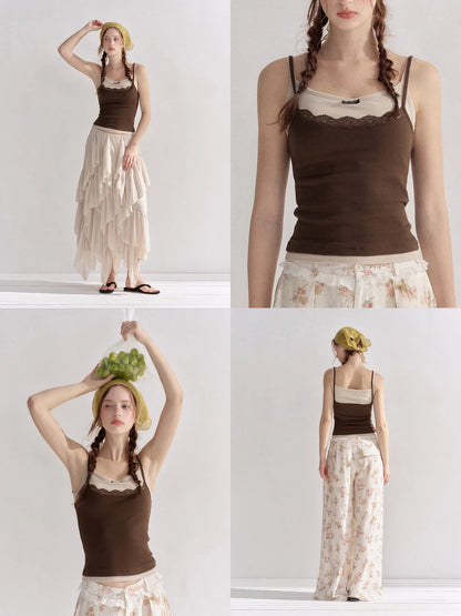 Lace Layer Cami Top