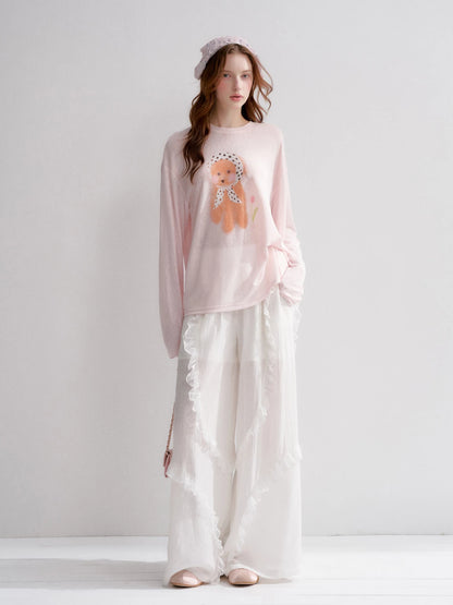 Lace Wide Leg Pants