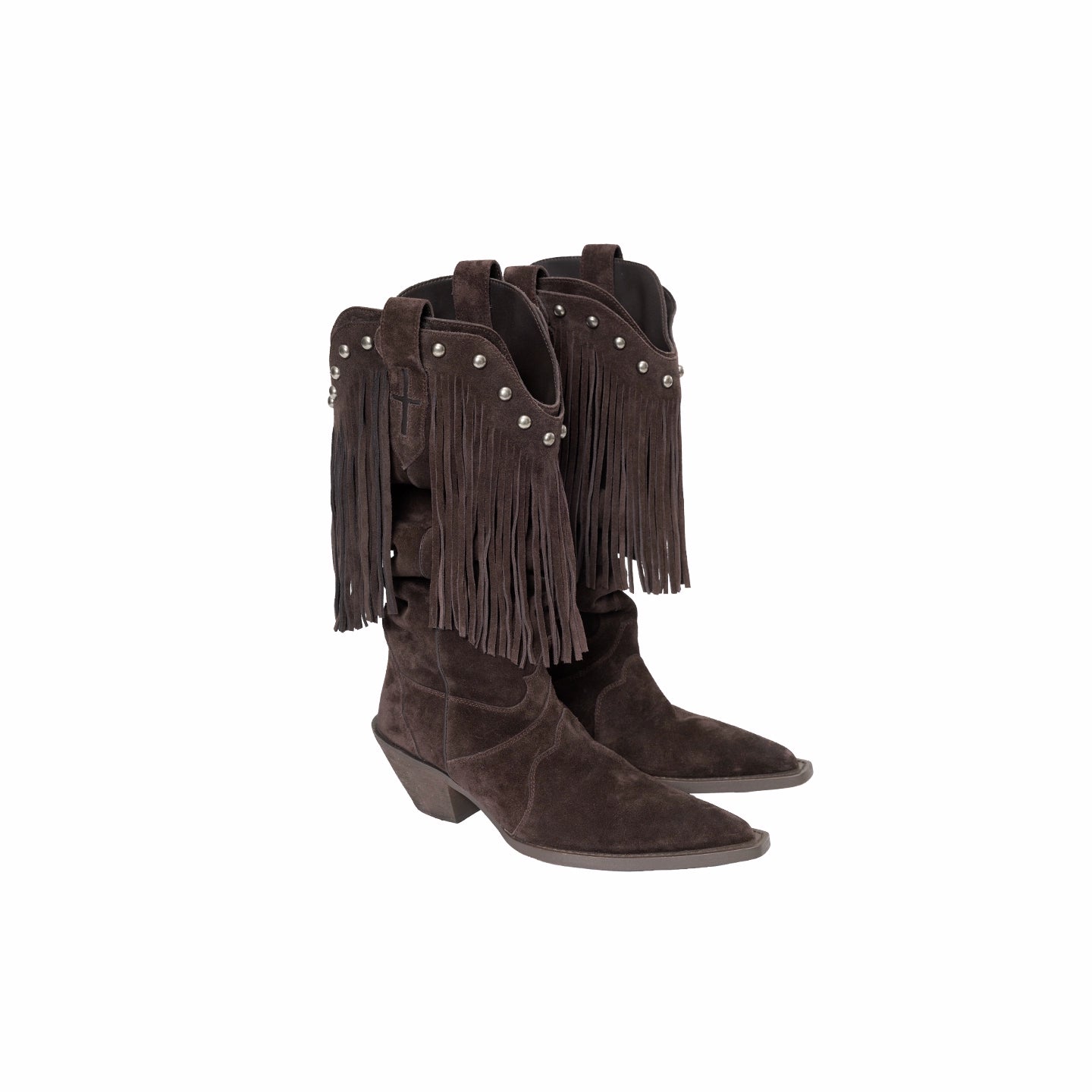 V-Cut Pointed Western Boots