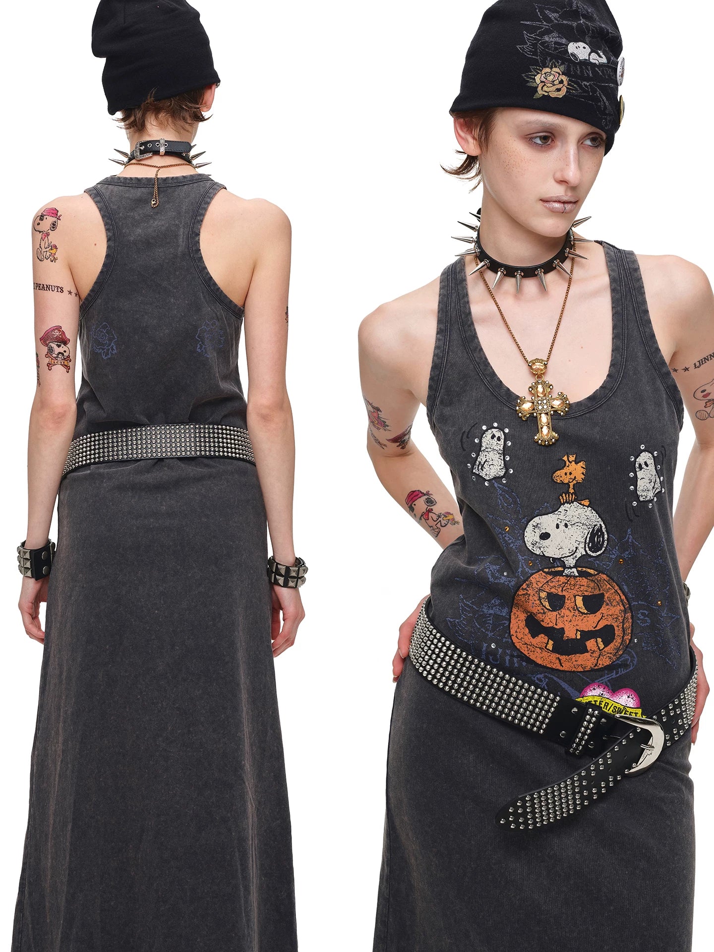 Snoopy Printed Tank Dress