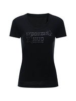 Letter Print V-Neck T-Shirt