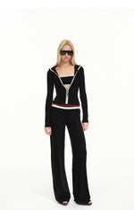 Contrast Hooded Lounge Set