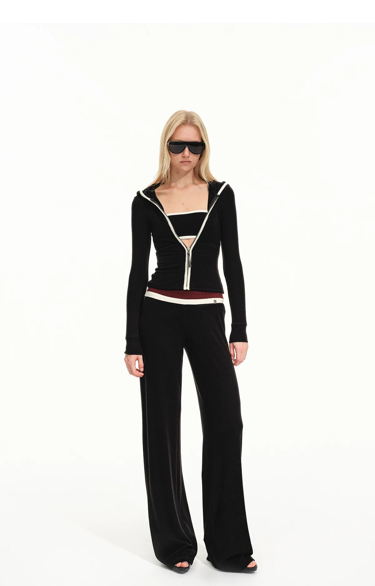 Contrast Hooded Lounge Set