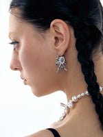 Vintage Bow Pearl Earrings