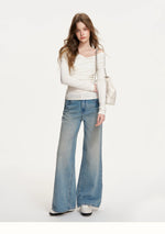 Cross-Neck Off-Shoulder Top