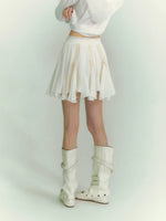 Lace Irregular Hem Skirt