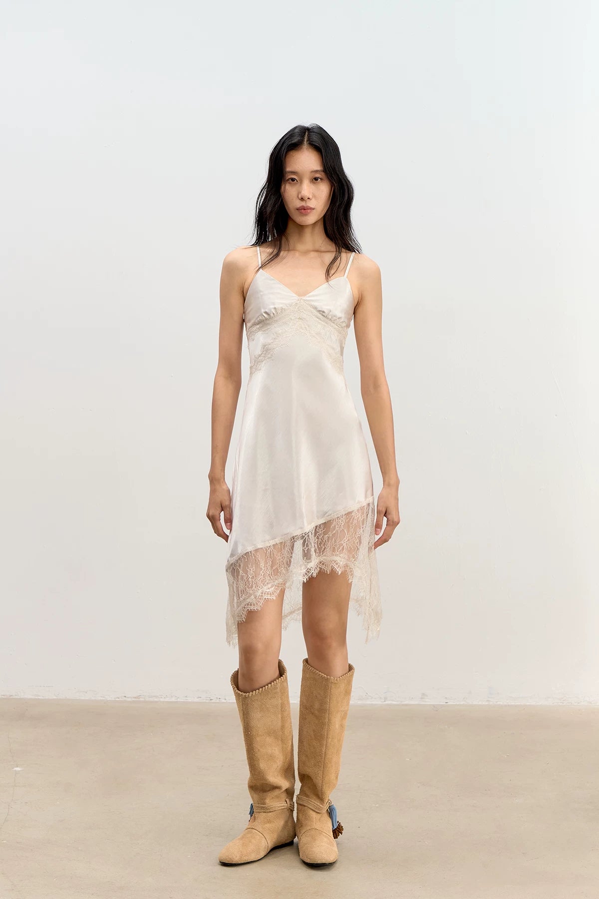 Lace Trim Slip Dress