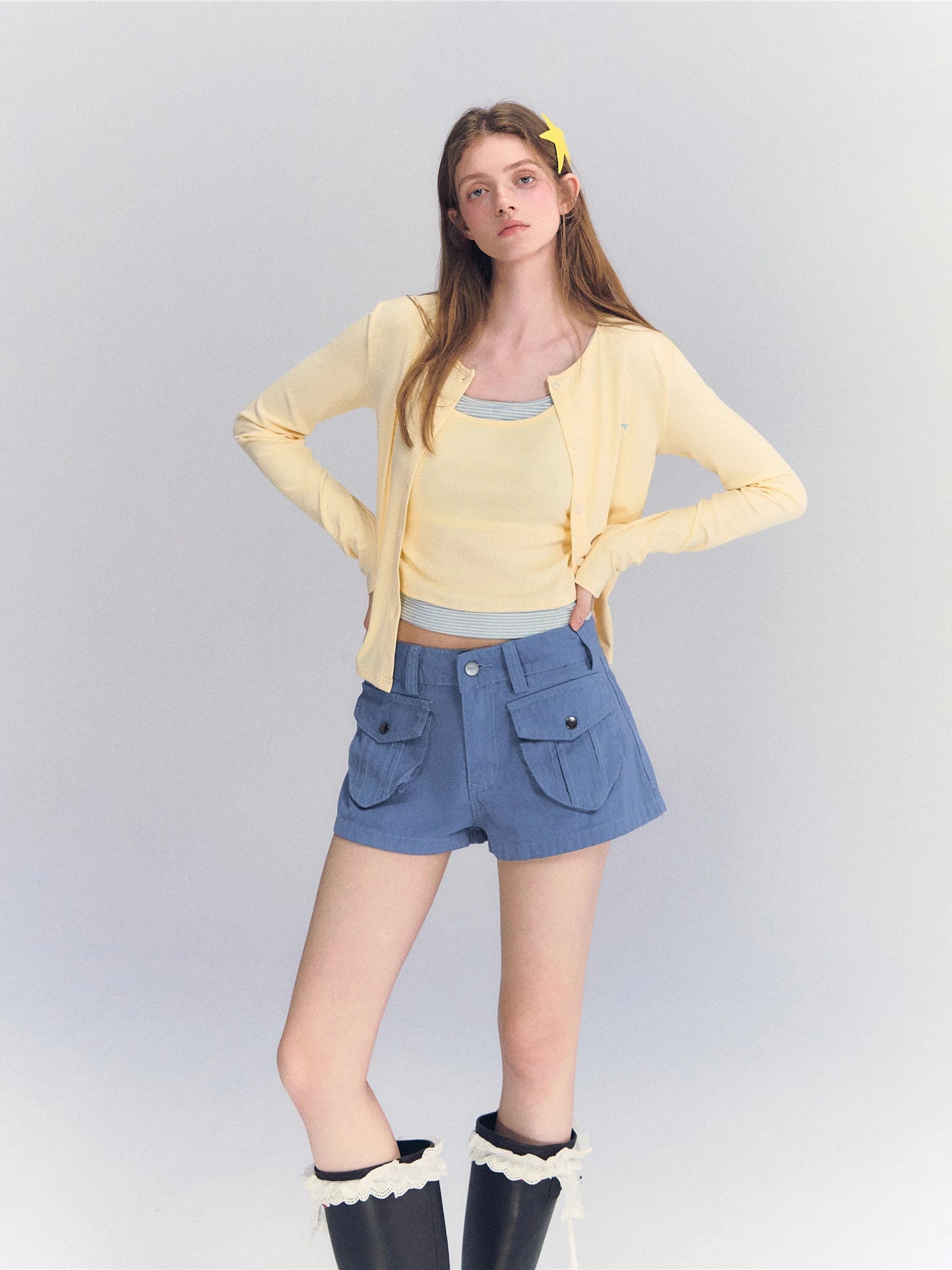 Striped Knit Twinset