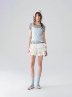 Ruffle Layered Tee Set