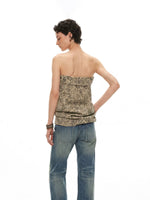 Lyocell Linen Leopard Bandeau