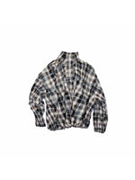 Plaid Crinkle Bubble Jacket