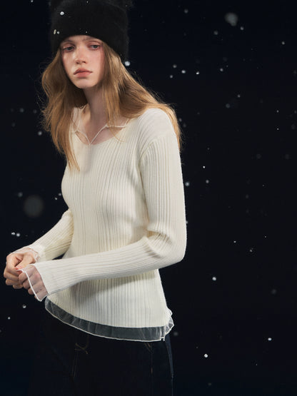 Mesh Spliced High-Stretch Base Layer