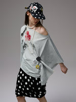 Badge Polka Dot Canvas Baseball Cap