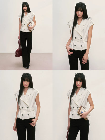 Double-Breasted Tailored Vest