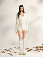 Fluffy Mist Knit Lace Set
