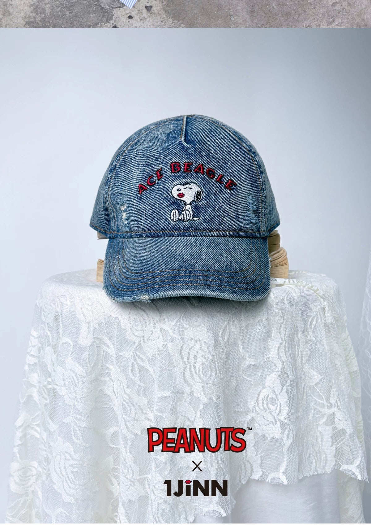 Washed Denim Cap