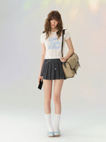 White Little Star Knit T-shirt
