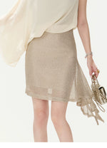 Off-Shoulder Cape Dress