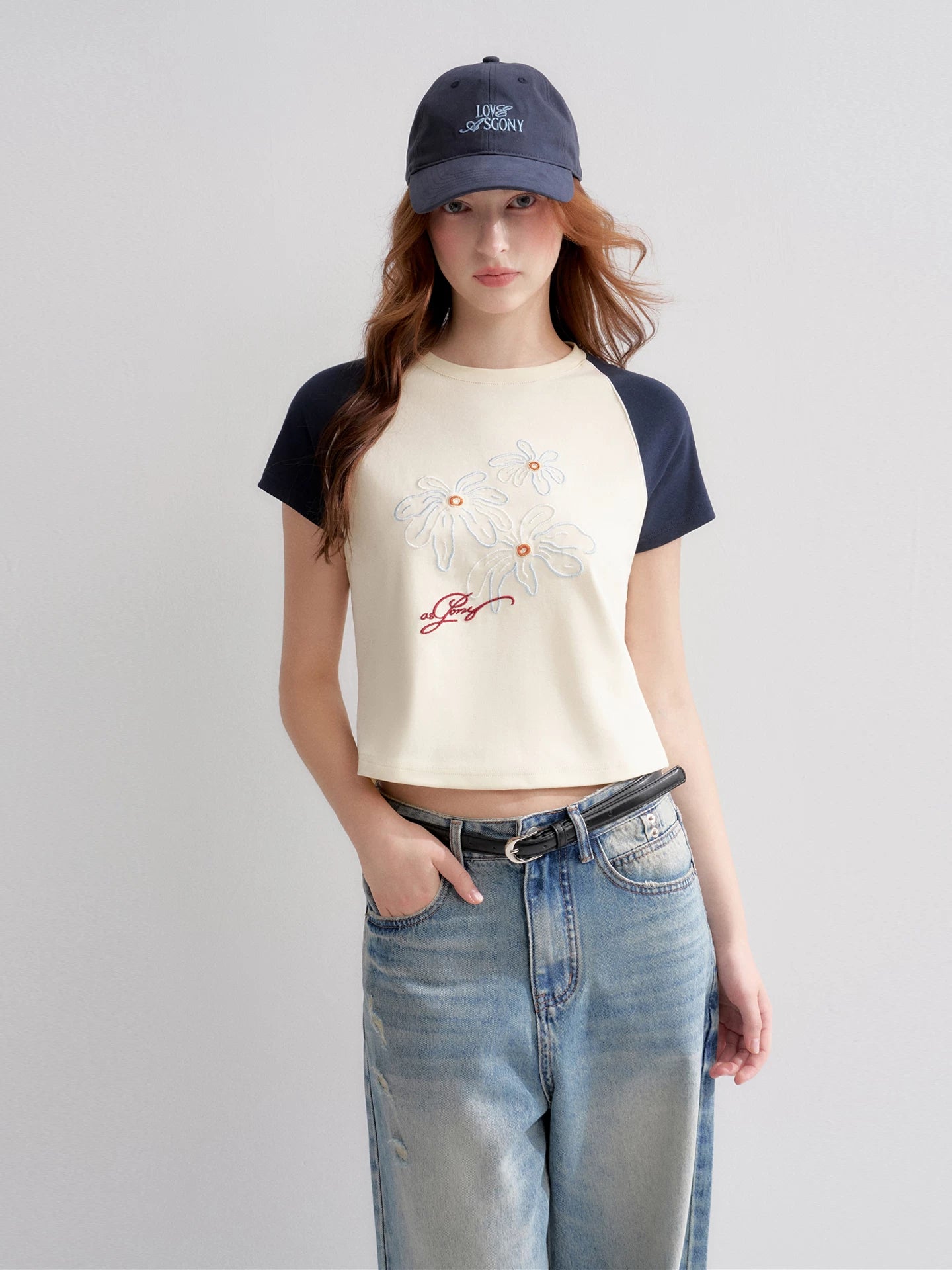 Floral Raglan Tee