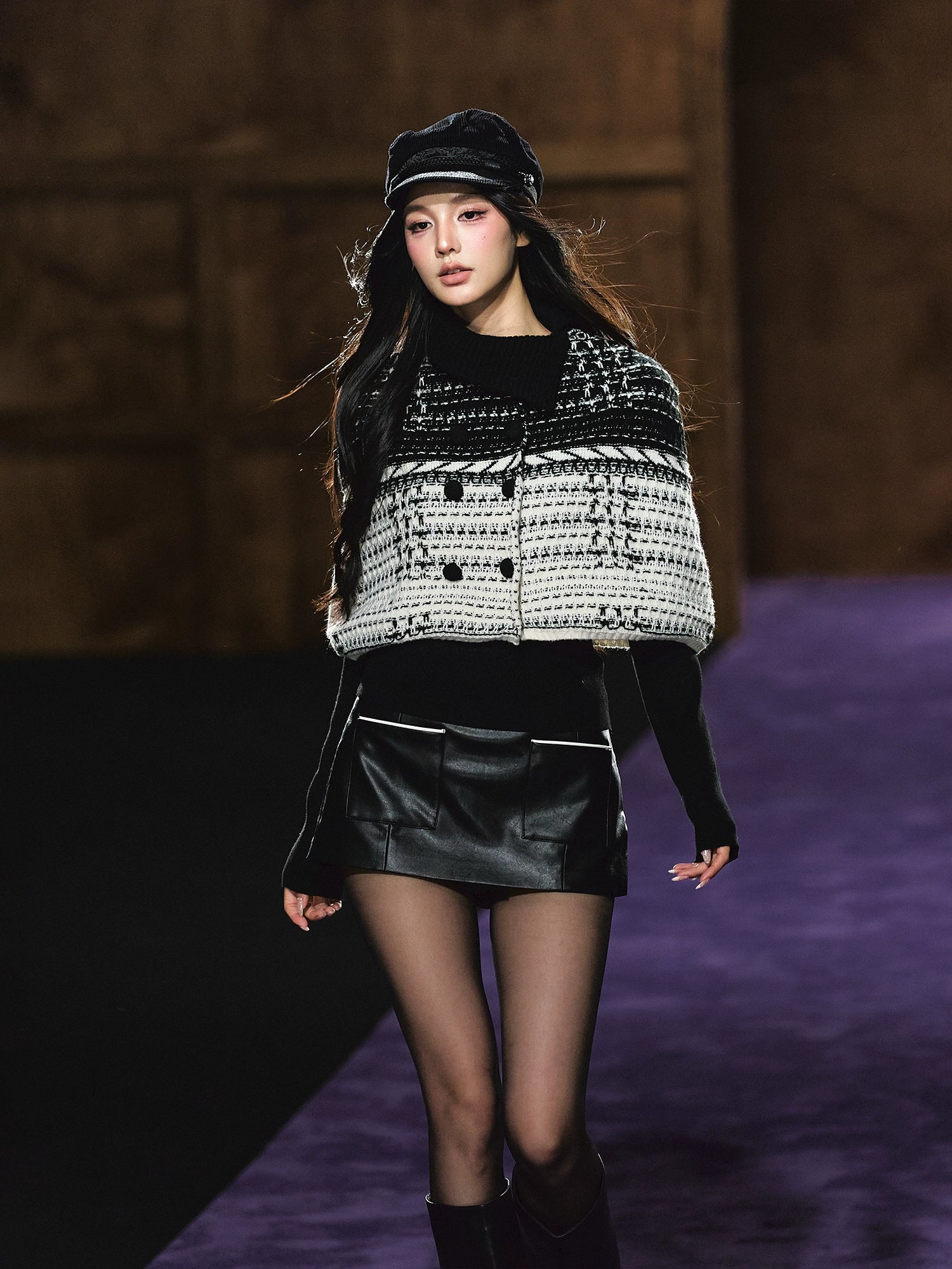 Special Yarn Cape Knit Set