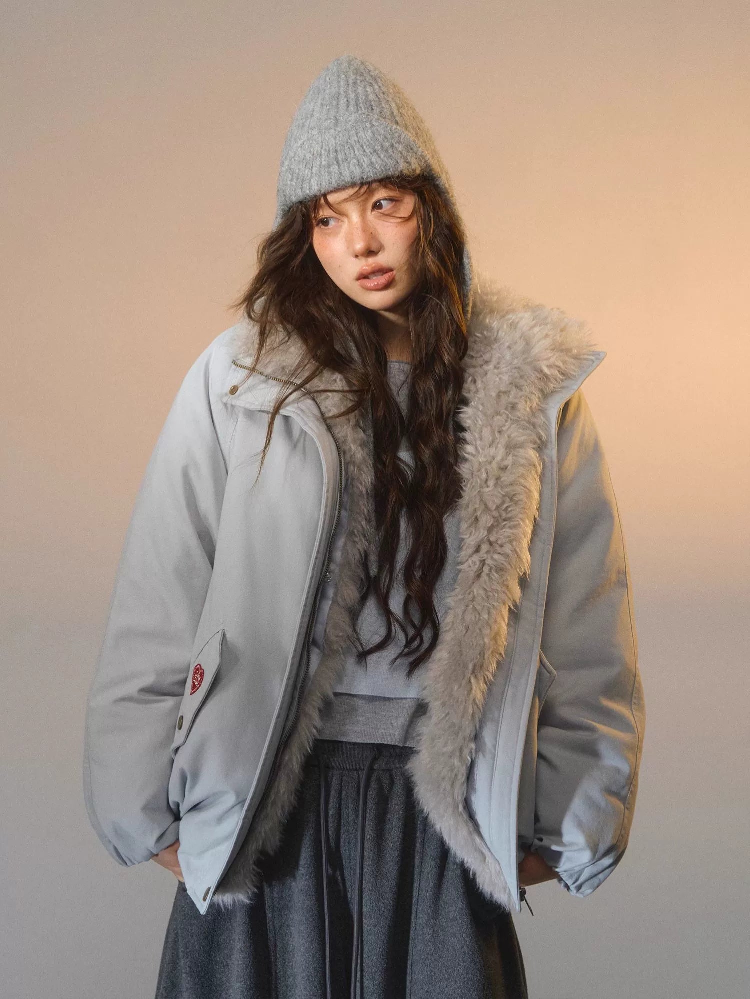 Detachable Fur Down Parka