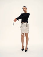Black Coffee Reversible Tie Sweater