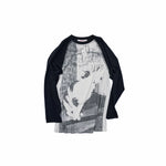 Bone Rhinestone Raglan Tee