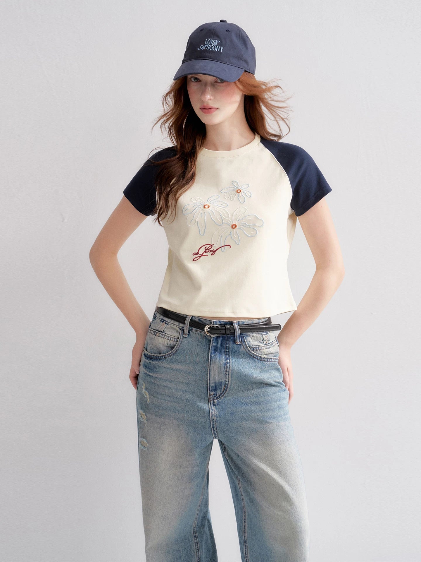 Floral Raglan Tee