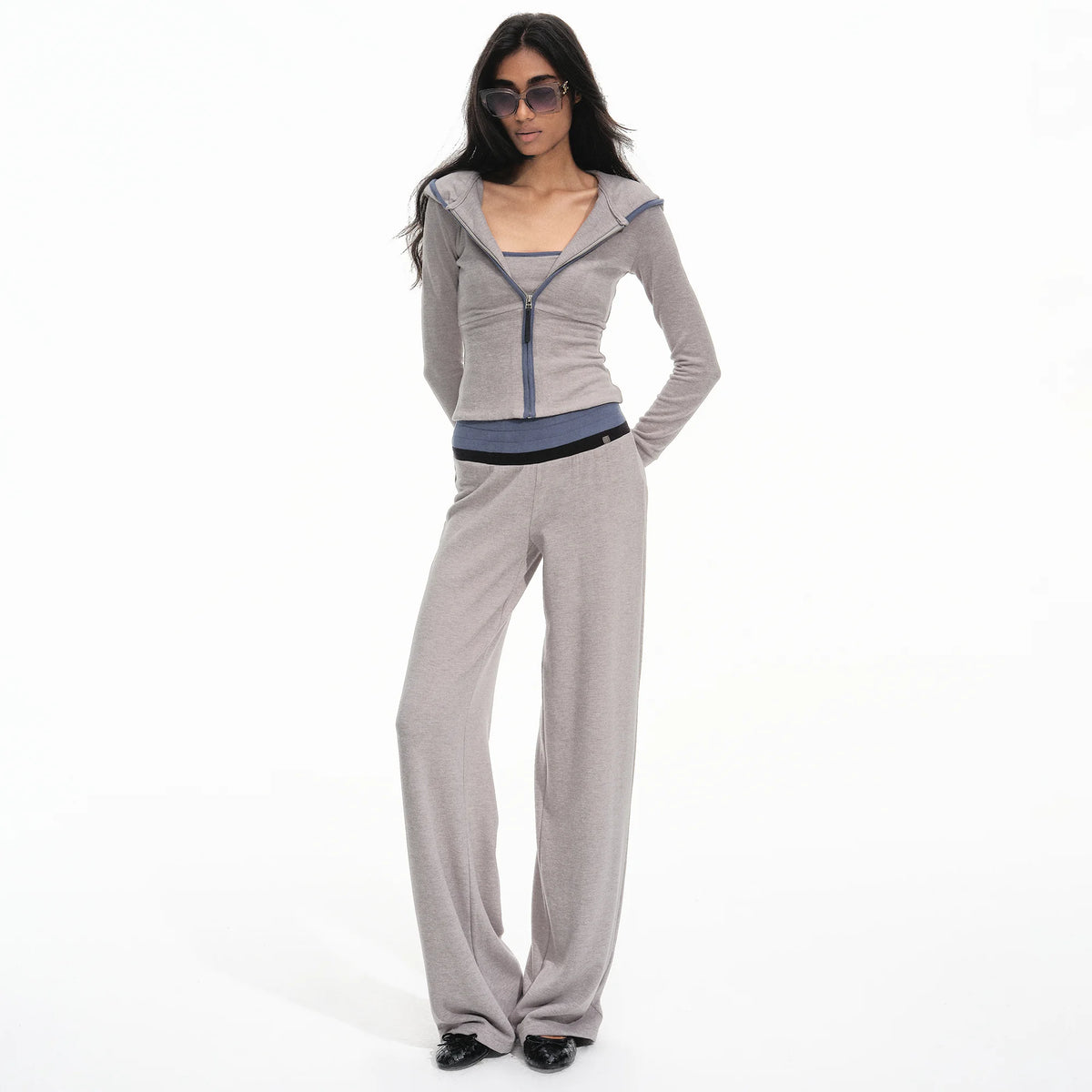 Contrast Hooded Lounge Set