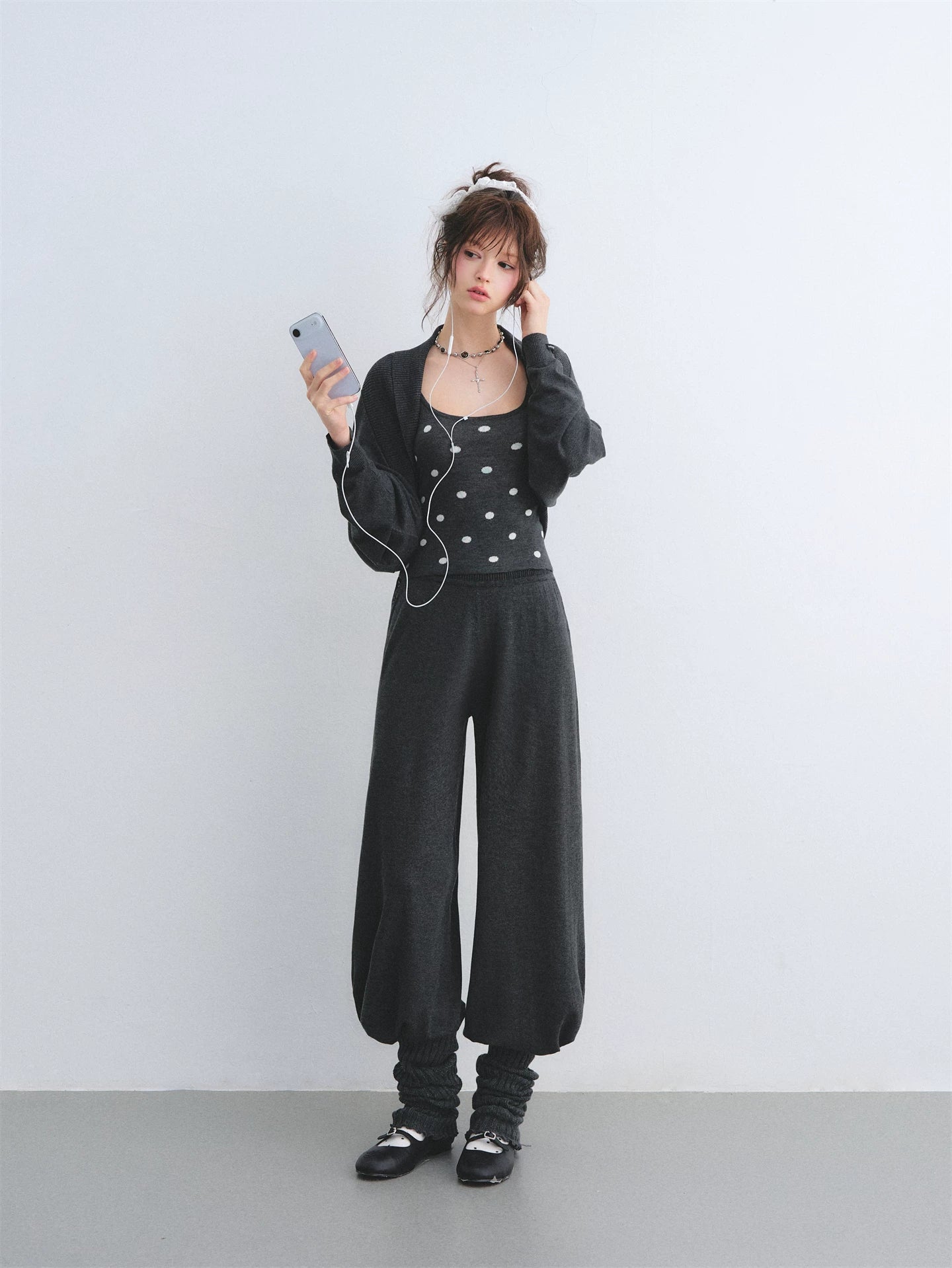 Polka Dot Layered Lounge Set