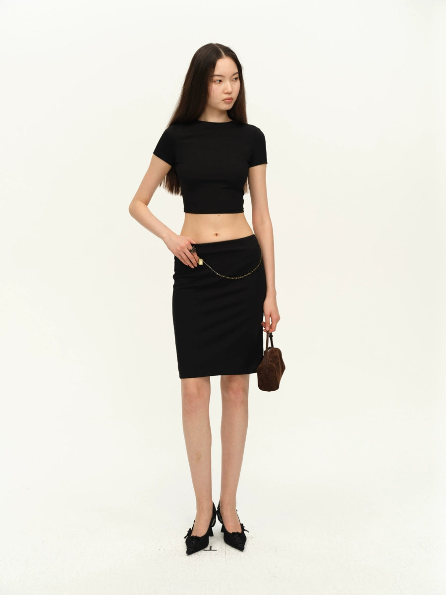 Backless D-Buckle Two-Piece Set
