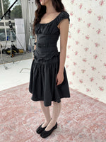 Floral Stripe Top & Skirt Set