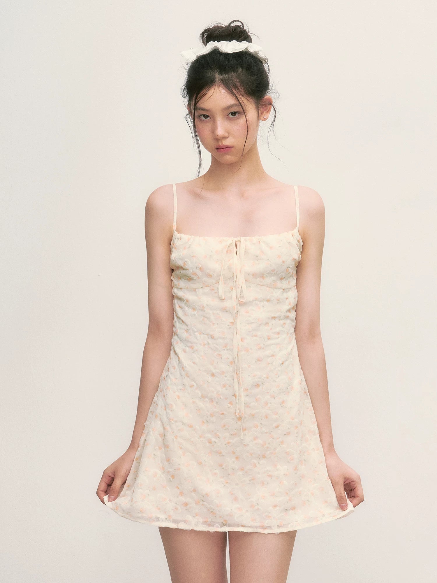 Apricot Floral Cami Dress
