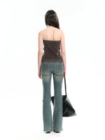Velvet Strapless Tube Top